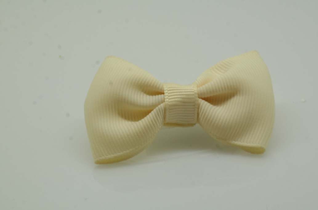 Large bowtique hair Bow with colors  Ivory